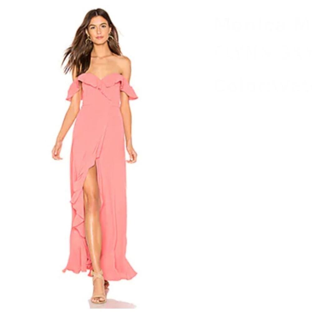 Flynn Skye Monica Maxi Dress in Watermelon Size Large